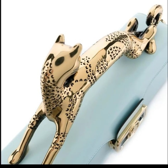 100% GENUINE LEATHER CAT HANDLE LUXURY BAG + LEATHER STRAP + DUST BAG + BOX - Picture 11 of 16